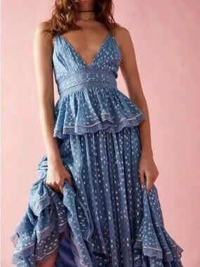 Free People Rococo Sand Emi Long Dress Size XS